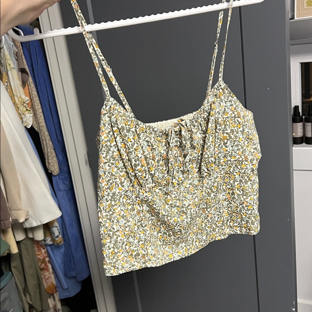 Abercrombie & Fitch Floral Smocked Top